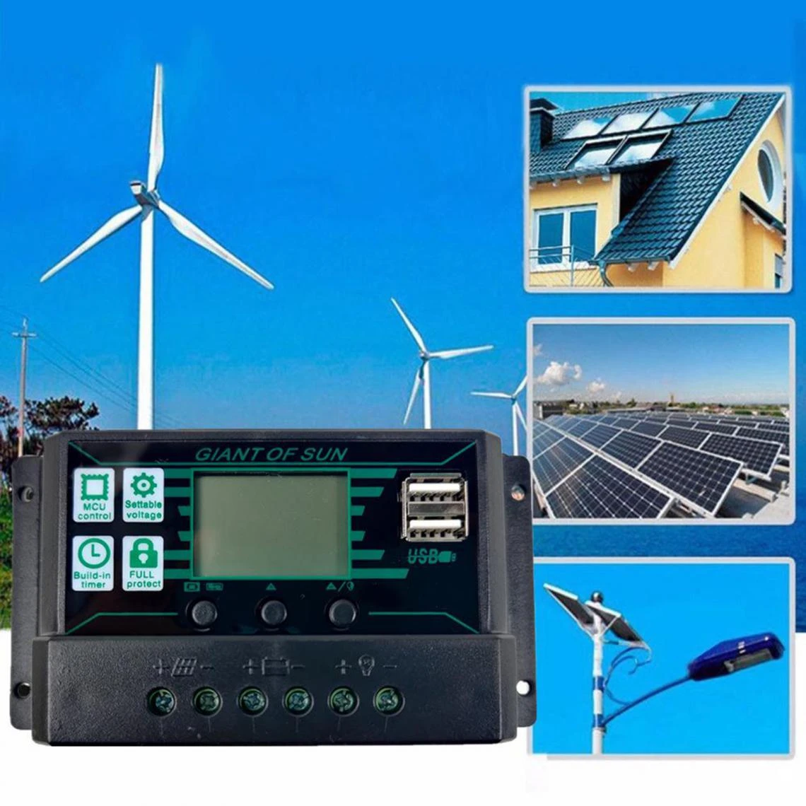 Marque Generique 20-60A MPPT PWM Panneau Solaire Régulateur De Charge De Régulateur D... 5 Marque Generique 20-60A MPPT PWM Panneau Solaire Régulateur De Charge De Régulateur D... – Image 3
