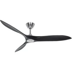 CasaFan 315241 Ventilateur De Plafond 16W Moteur DC Télécommande Chrome Sati...