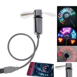Universal Bricolage USB LED Lampe Clignotant Auto-émission Ventilateur Édition...