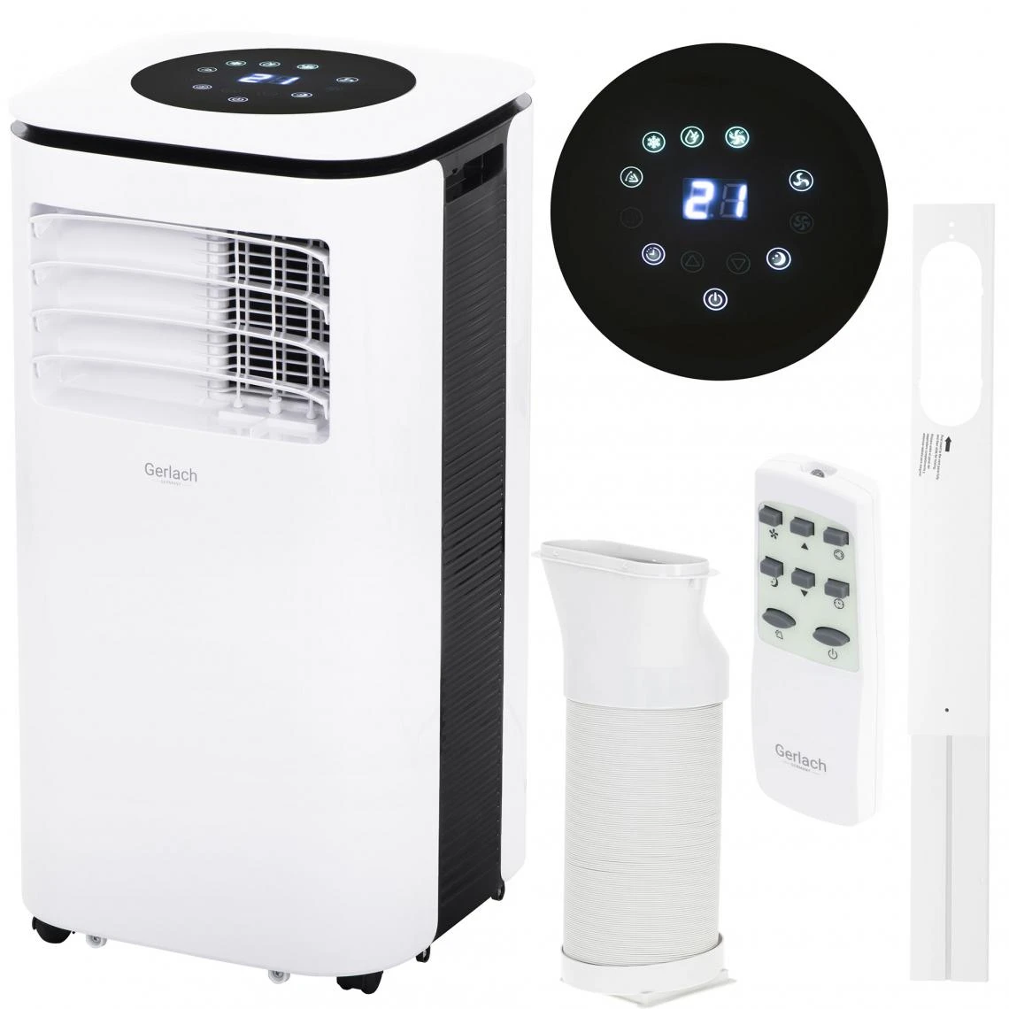 Gerlach Presse Climatiseur Mobile 9000 BTU, Télécommande Minuterie, Contrôle De La... 3 Gerlach Presse Climatiseur Mobile 9000 BTU, Télécommande Minuterie, Contrôle De La...