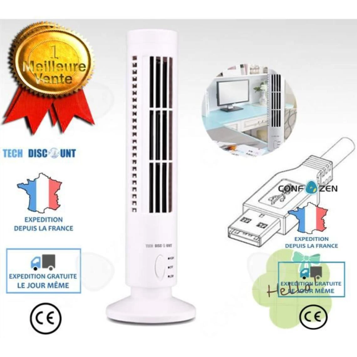 Marque Generique CONFO® Mini Climatiseur Mobile De Bureau Ventilateur De Table électr... 3 Marque Generique CONFO® Mini Climatiseur Mobile De Bureau Ventilateur De Table électr...