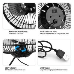 Marque Generique Garosa Ventilateur USB Mini Ventilateur Portatif Alimenté Par Panneau... 7 Marque Generique Garosa Ventilateur USB Mini Ventilateur Portatif Alimenté Par Panneau... -Cecotec Shop garosa ventilateur usb mini ventilateur portatif alimente par panneau solaire usb pour la peche a la maison de ventilation de 13718594 37847748 1140x1140