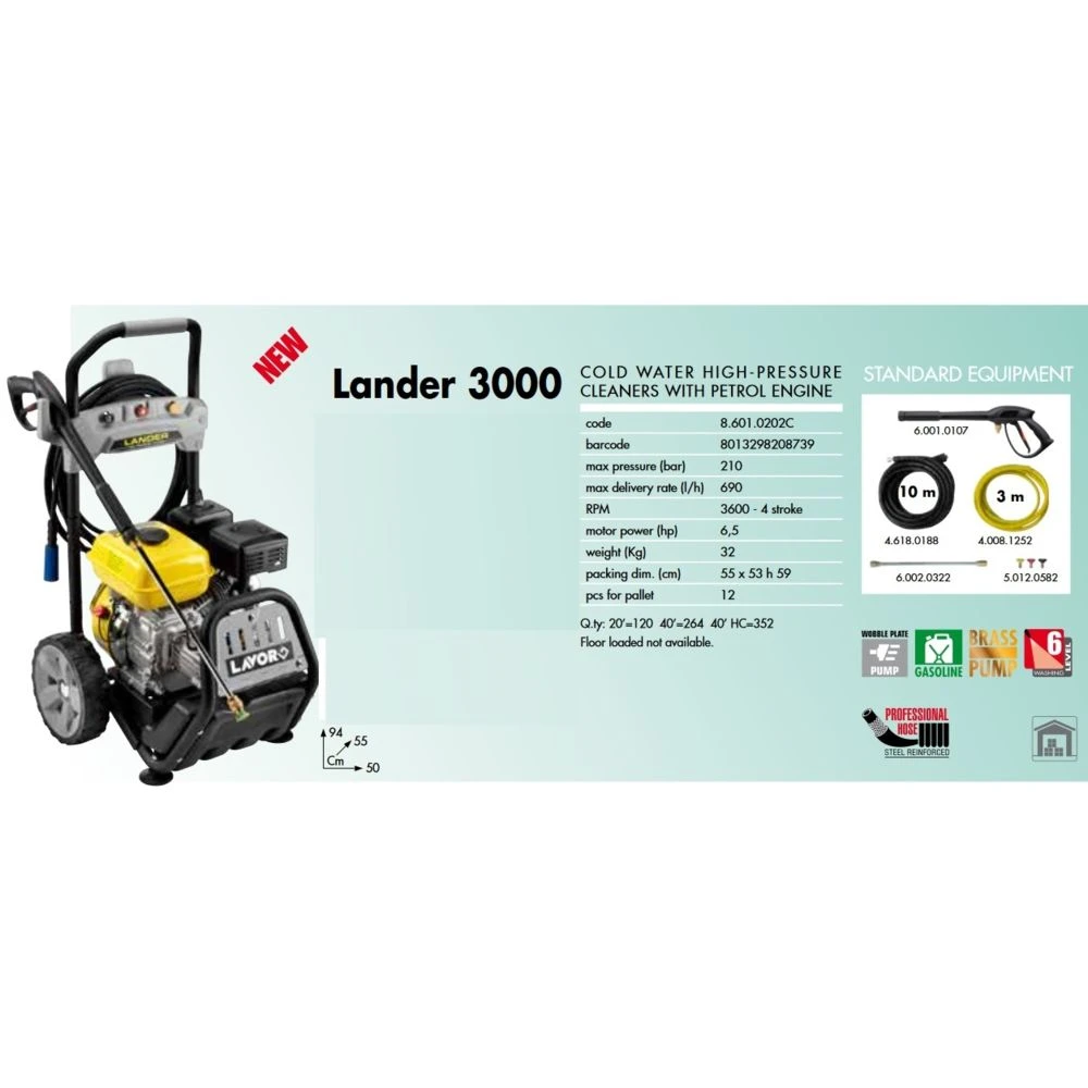 Déstockage - Lavor - Nettoyeur Haute Pression Thermique Semi - Pro 6,... 5 Déstockage - Lavor - Nettoyeur Haute Pression Thermique Semi - Pro 6,... – Image 3