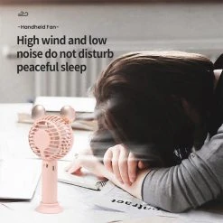 Alternative view of Universal Mini Ventilateur Cartoon Portable Portable USB Rechargeable Ventilateu...