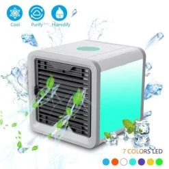 Alternative view of Marque Generique Mini Ventilateur De Climatiseur USB Rechargeable Refroidisseur D'air A...