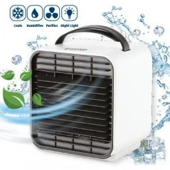 Alternative view of VELAMP Mini Ventilateur Et Rafraîchisseur D’air. Avec Ioniseur. Rechargeab...
