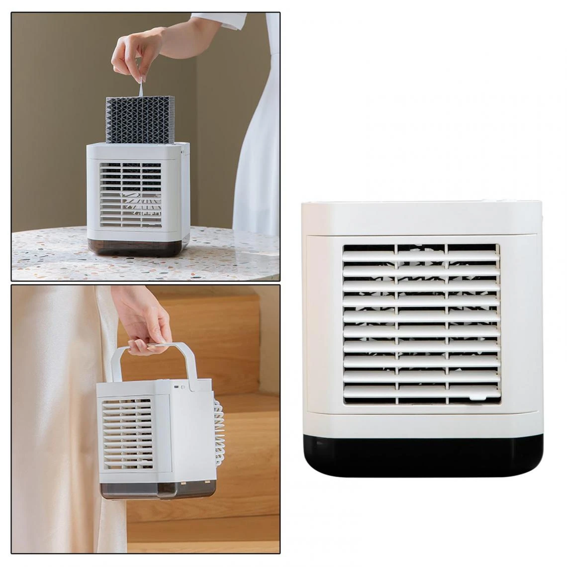 Marque Generique Refroidisseur D'air Climatiseur Portable Ventilateur évaporatif 6 Marque Generique Refroidisseur D'air Climatiseur Portable Ventilateur évaporatif – Image 4