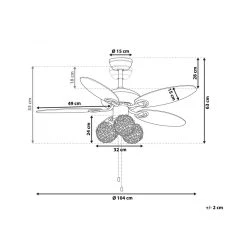 Beliani Ventilateur De Plafond Argenté Avec Lampe HEILONG 9 Beliani Ventilateur De Plafond Argenté Avec Lampe HEILONG -Cecotec Shop ventilateur de plafond argente avec lampe heilong 10338474 26727562 1140x1140