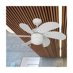 Alternative view of Ventilateur De Plafond Avec Lumière EDM Aral Blanc 50 W