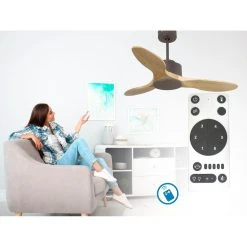 Klassfan Ventilateur De Plafond Réversible Thermostat Wifi Moteur à Courant ... -Cecotec Shop ventilateur de plafond reversible thermostat wifi moteur a courant continu toits en pente telecommande hypersilence memoire 13843436 38385080 1140x1140