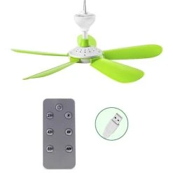 Alternative view of Universal Ventilateur De Plafond USB Télécommandé 5W Refroidisseur D'air Vent...