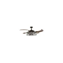 Boutica-Design Ventilateur Classic 122cm Bronze Rétractable