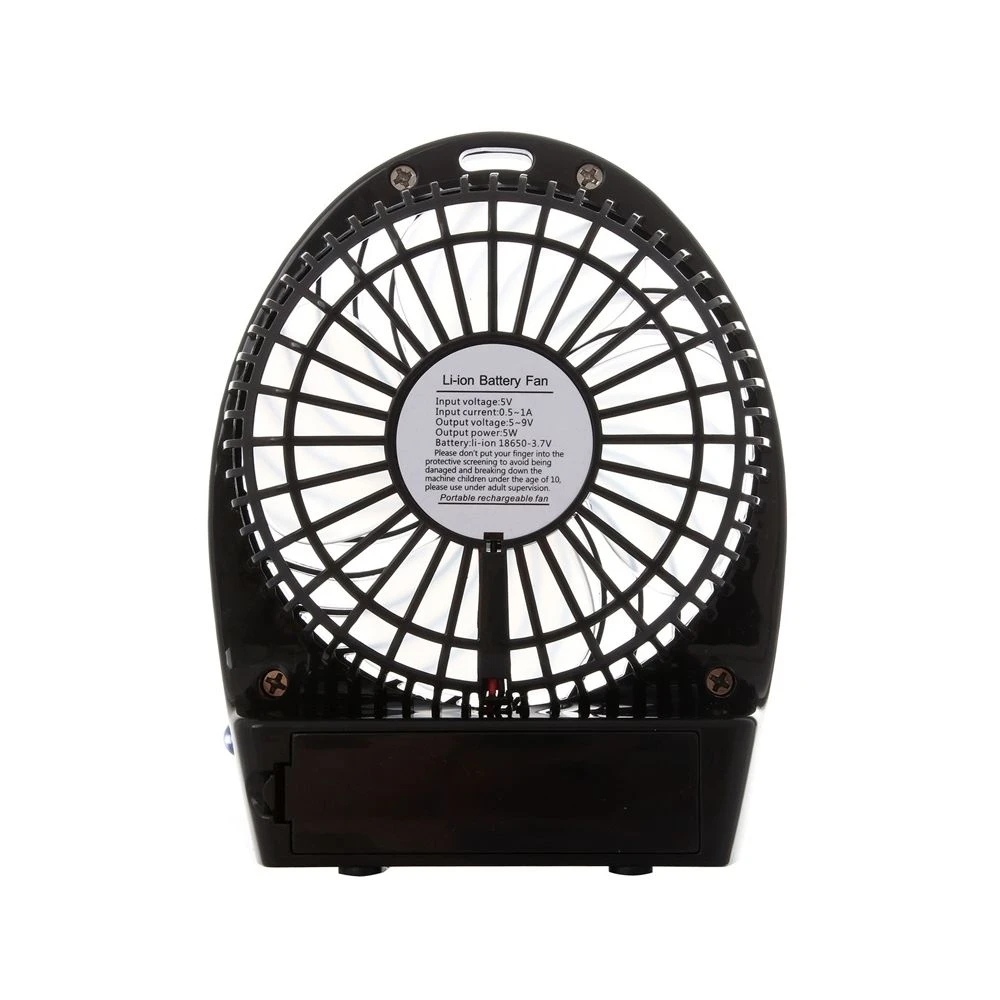 Wewoo Ventilateur Noir 4,3 Pouces Portable USB / Li-ion à Piles Rechargeabl... 5 Wewoo Ventilateur Noir 4,3 Pouces Portable USB / Li-ion à Piles Rechargeabl... – Image 3