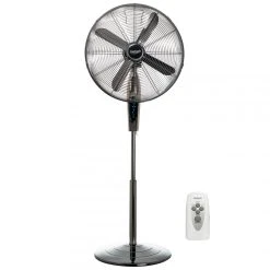 Gerlach Presse Ventilateur Sur Pied, Silencieux, Ø 45cm,Télécommande, Oscillant, M...