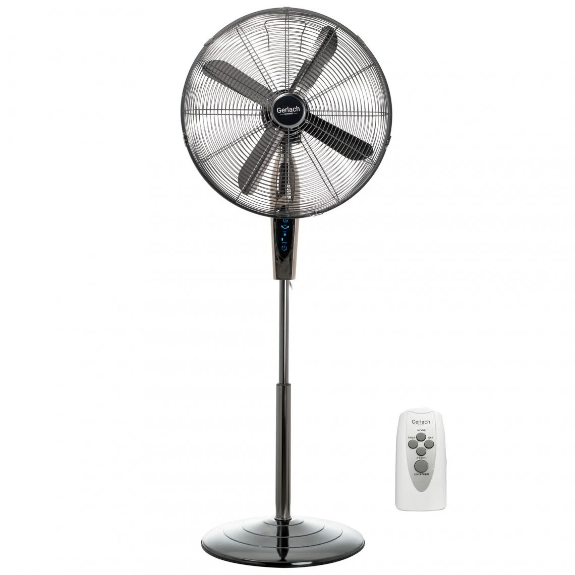 Gerlach Presse Ventilateur Sur Pied, Silencieux, Ø 45cm,Télécommande, Oscillant, M... 3 Gerlach Presse Ventilateur Sur Pied, Silencieux, Ø 45cm,Télécommande, Oscillant, M...