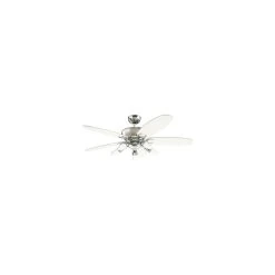 Westinghouse Ventilateur Arius 132cm Chrome Blanc Noir