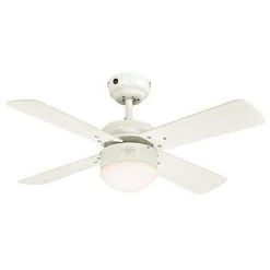 Westinghouse 7242040 Colosseum Ventilateur De Plafond 17 W Acier Blanc