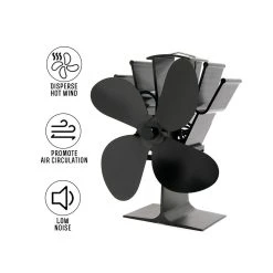 Wewoo YL603 Ventilateur De Poêle à Chaleur En Alliage D'aluminium Respectu... 9 Wewoo YL603 Ventilateur De Poêle à Chaleur En Alliage D'aluminium Respectu... -Cecotec Shop yl603 ventilateur de poele a chaleur en alliage daluminium respectueux de lenvironnement avec 4 lame 2