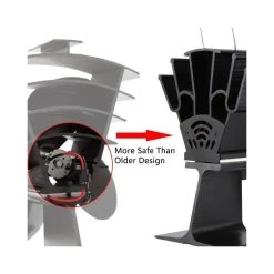Wewoo YL603 Ventilateur De Poêle à Chaleur En Alliage D'aluminium Respectu... 10 Wewoo YL603 Ventilateur De Poêle à Chaleur En Alliage D'aluminium Respectu... -Cecotec Shop yl603 ventilateur de poele a chaleur en alliage daluminium respectueux de lenvironnement avec 4 lame 3